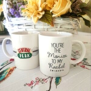 TV Friends Central Perk You're the Monica 12 Ounce Coffee Mugs Set Of Two